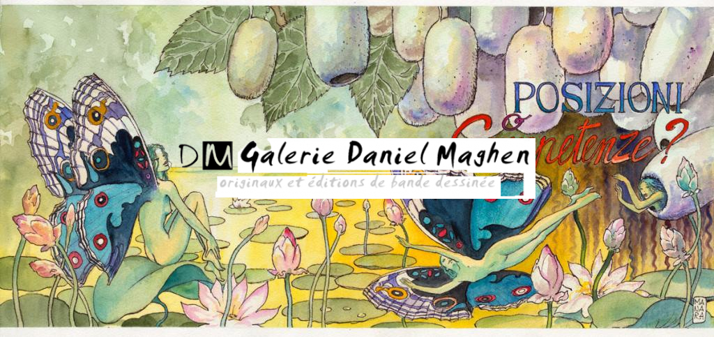 Illustration originale - Milo Manara - Encre de couleur et feutre - 2338