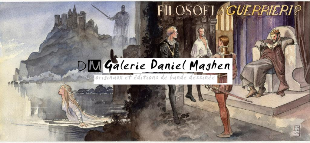 Filosofi o guerrieri - Milo Manara - Encre de couleur et feutre - 2339