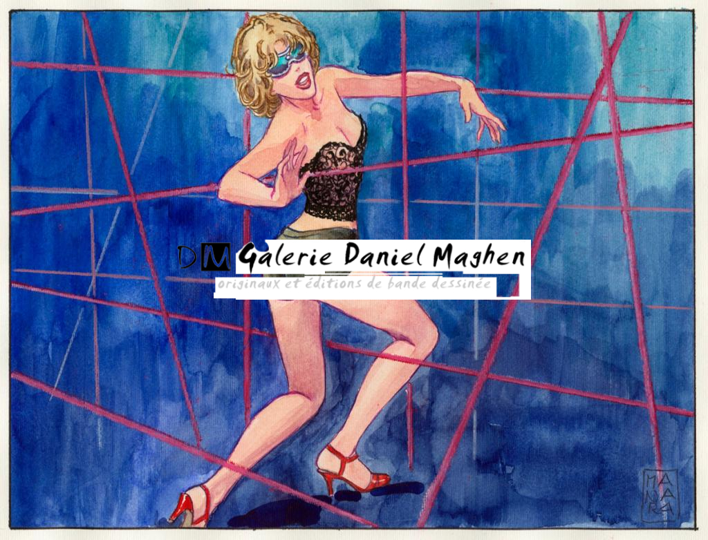 Campagne pub Chanel - 9 - Milo Manara - Aquarelle et bic sur papier - 2340