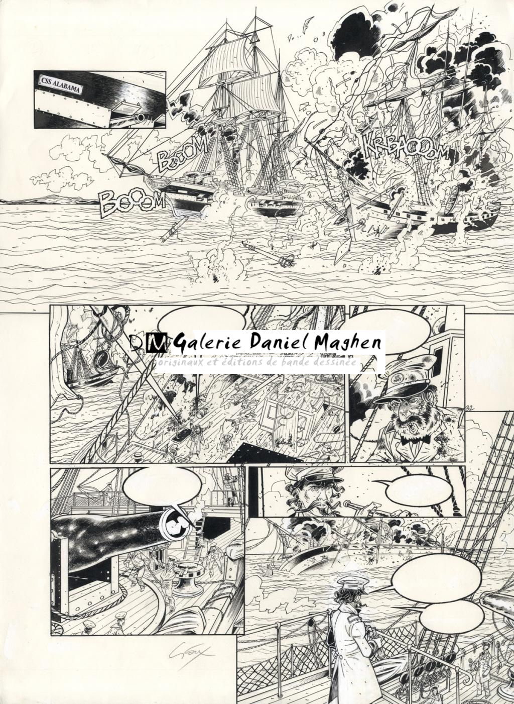 planche 32 rustine dernière case - Thierry Gioux - Encre de Chine - 2323