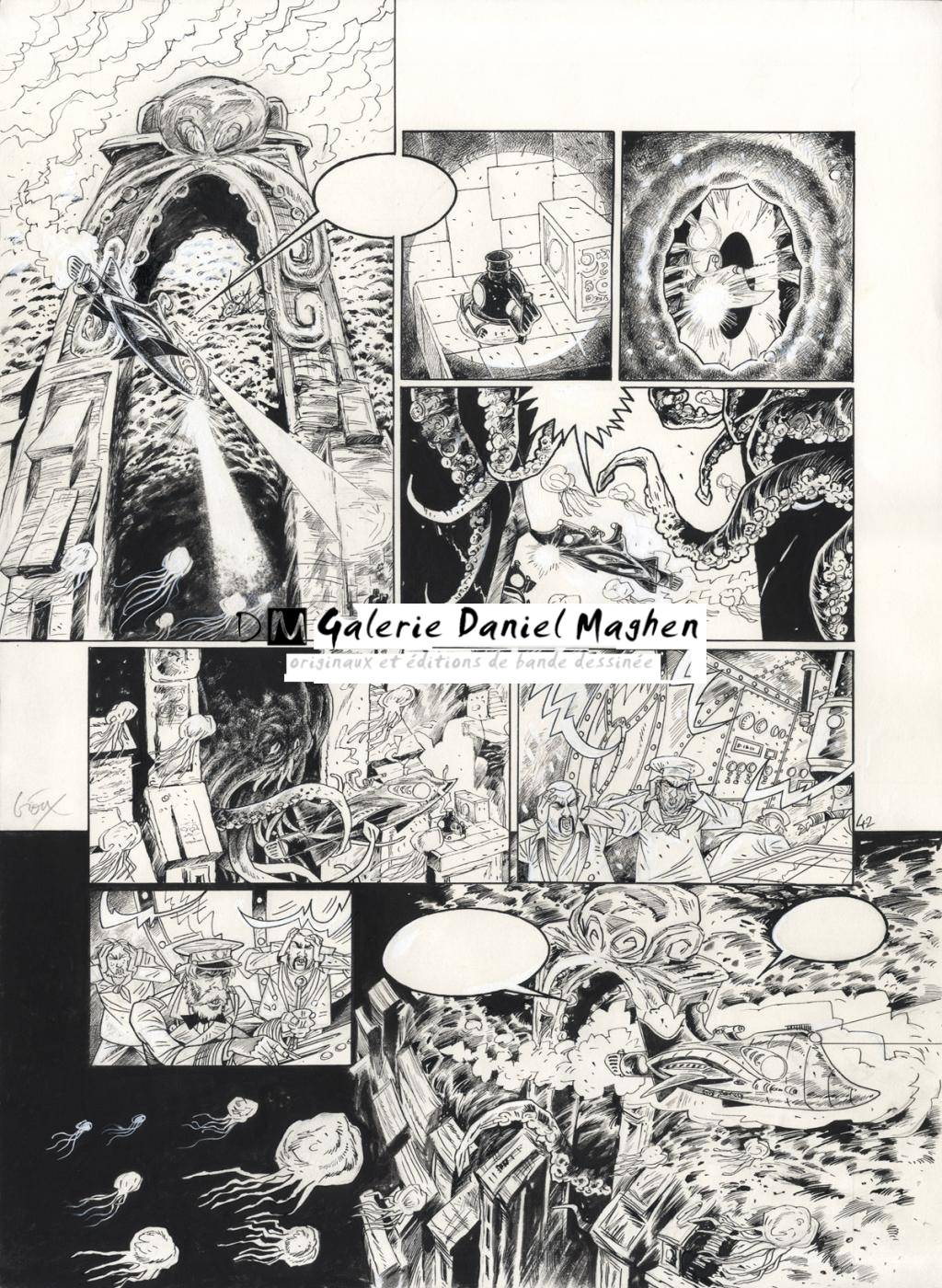 planche 42 rustines cases 1 et 4 - Thierry Gioux - Encre de Chine - 2329