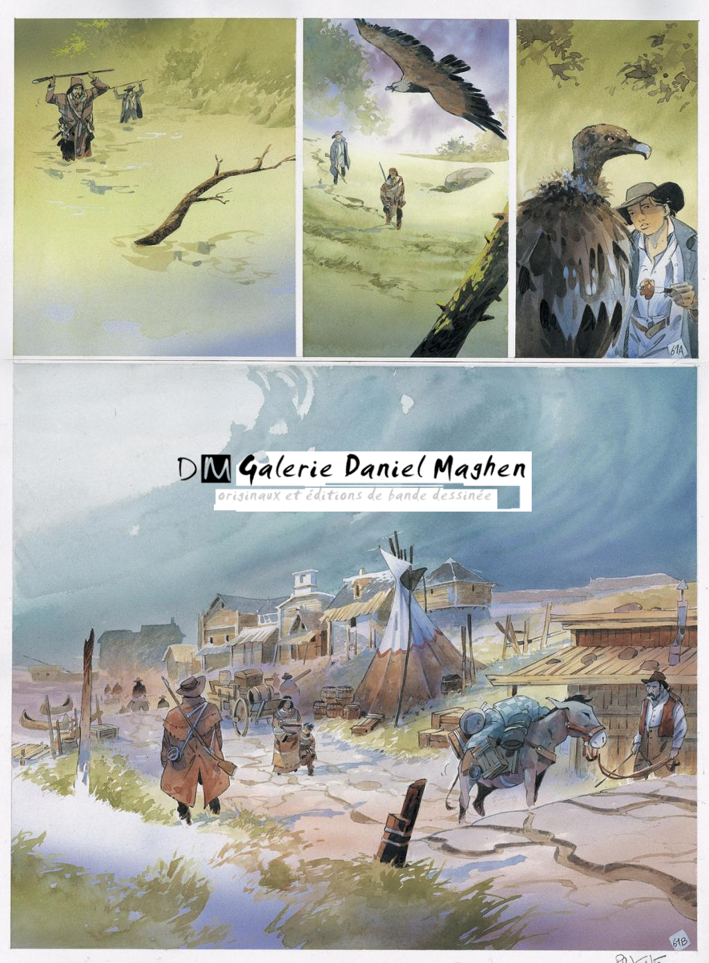 Planche originale - Patrick Prugne - Aquarelle sur papier - 5191