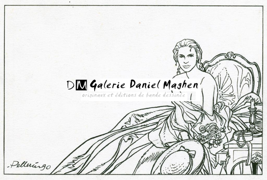 illustration originale "Agnes - Patrice Pellerin - Encre de Chine - 2360