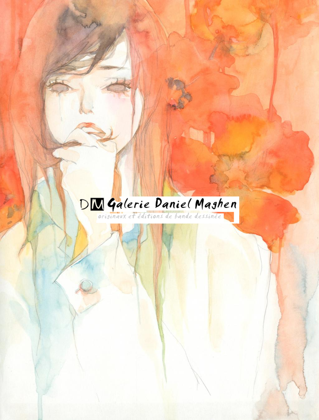 Illustration originale - portrait - Mimi - Aquarelle sur papier - 2429