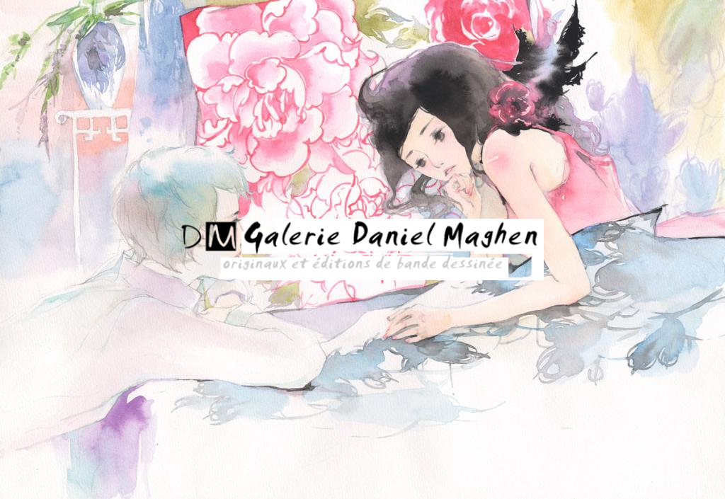 Illustration originale - Discussion entre filles - Mimi - Aquarelle et mine de plomb sur papier - 2433