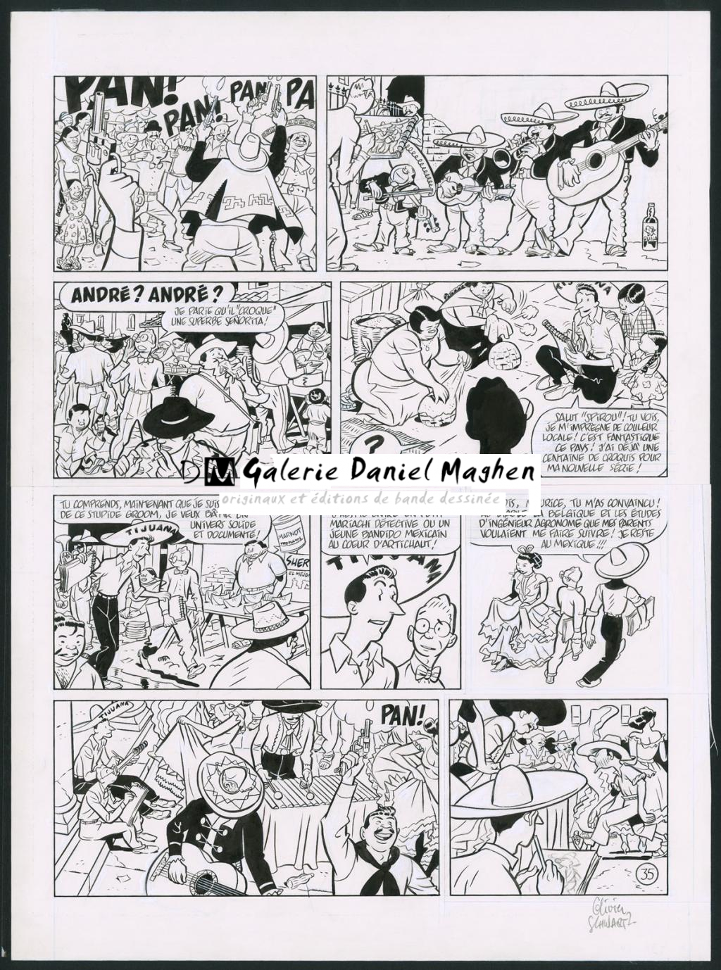 Planche originale n°35 - Olivier Schwartz - Encre de Chine sur papier - 6137