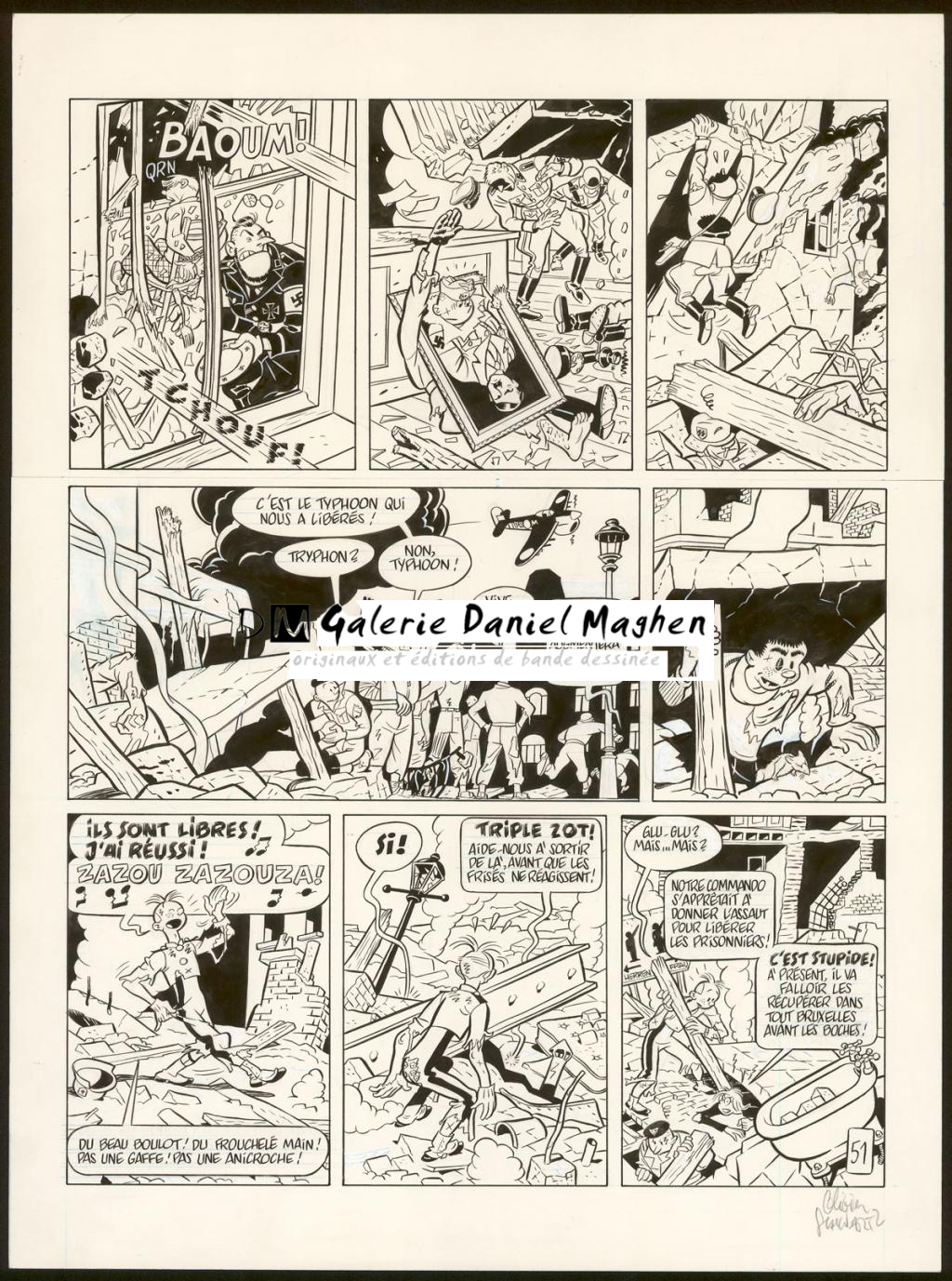 Planche originale n° 51 - Olivier Schwartz - Encre de Chine - 6138