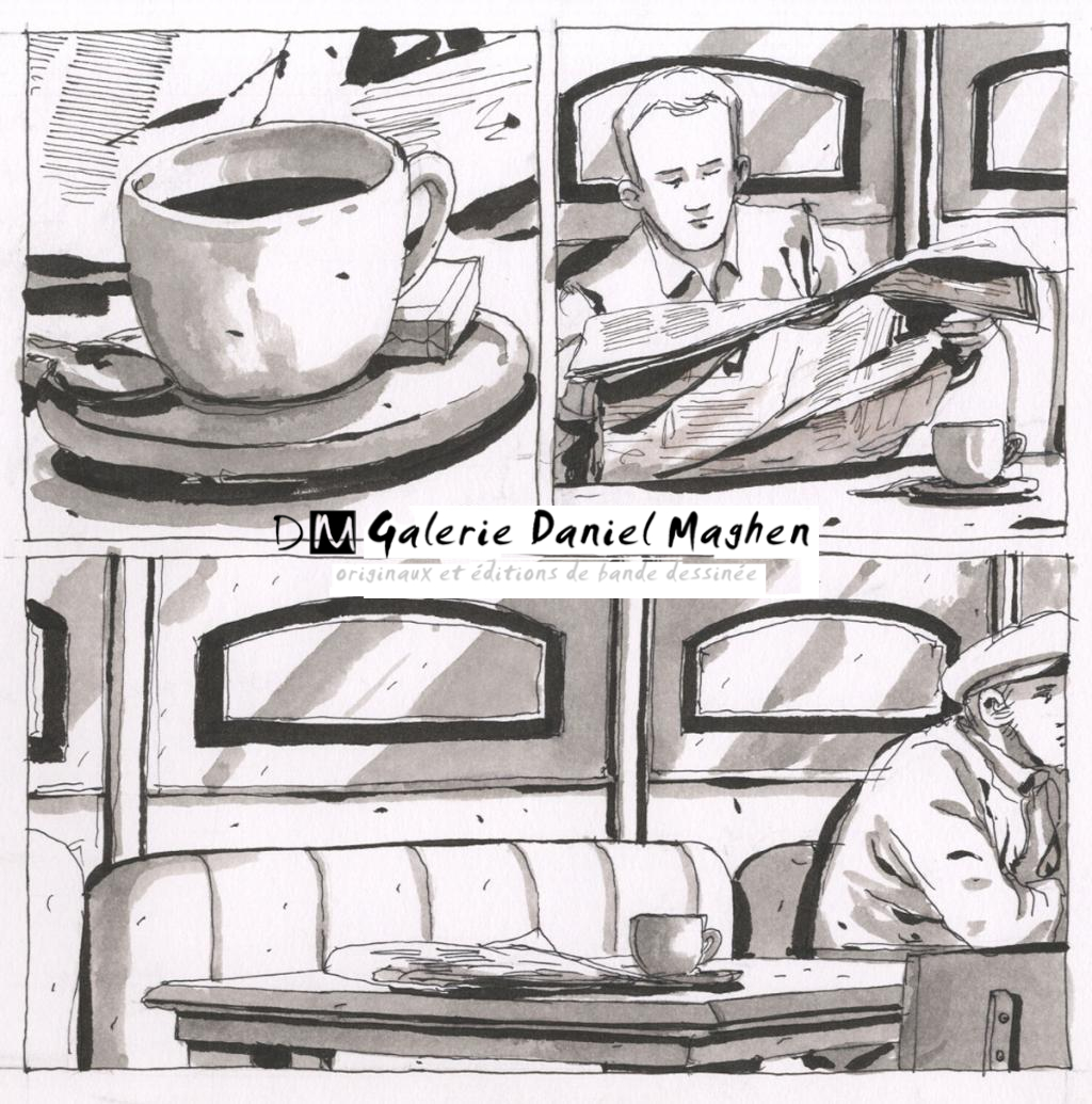 planche originale - Alexis Horellou - Encre de Chine - 2395