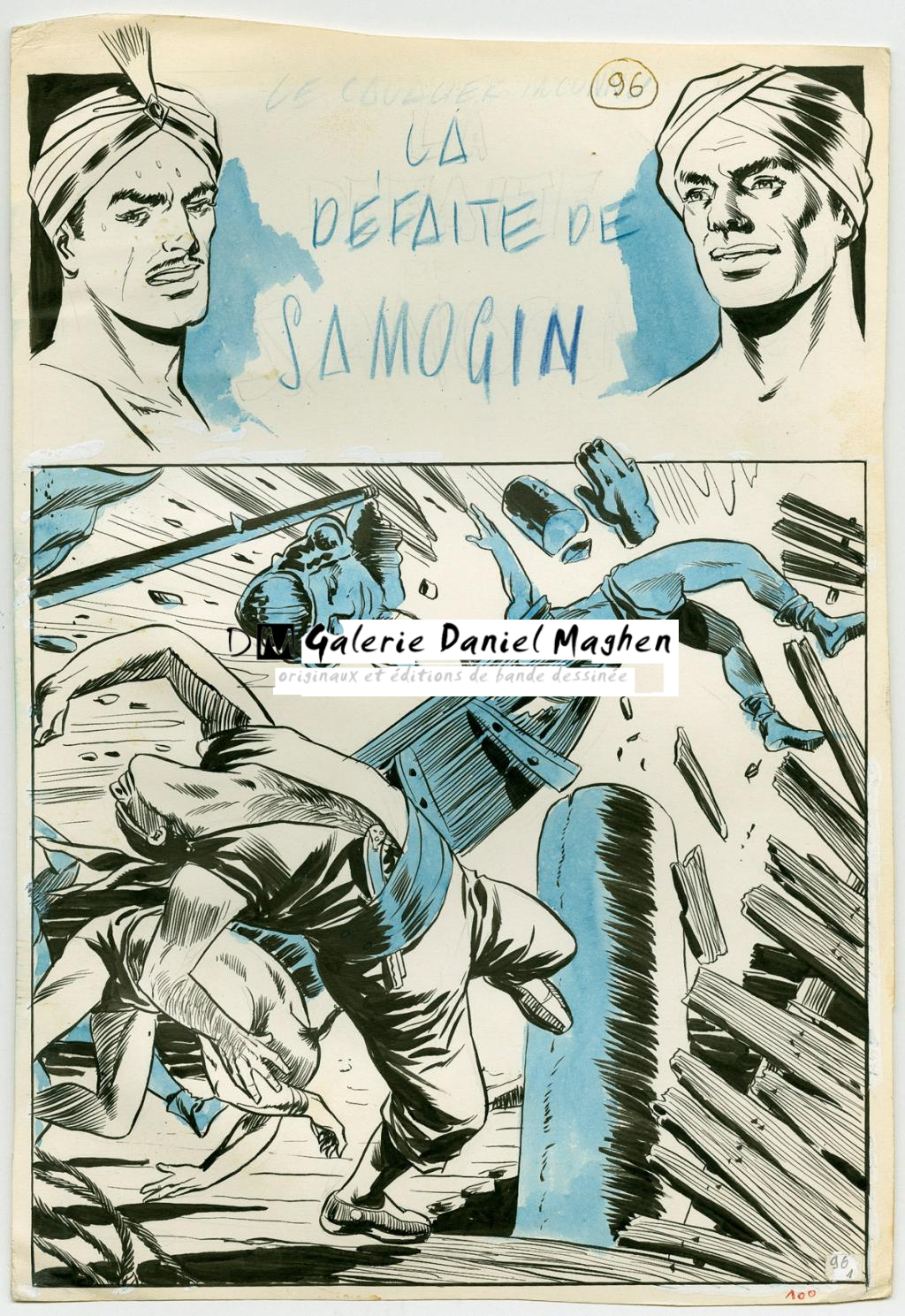 la défaite de Samogin - Raphaël Marcello - Encre de Chine - 2396