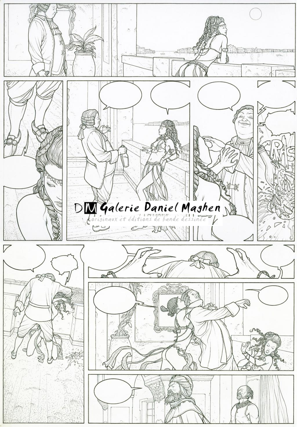 Planche originale - Adriano De Vincentiis - Encre de Chine - 2402