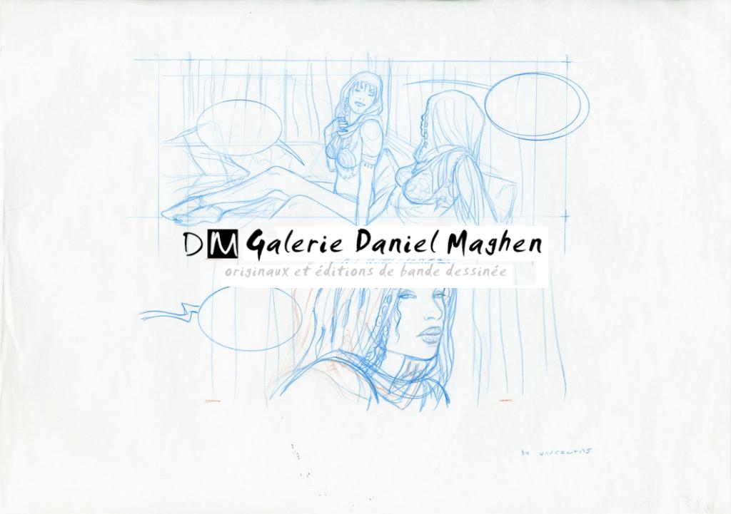 étude de case - Adriano De Vincentiis - Crayon de couleur sur papier - 2411