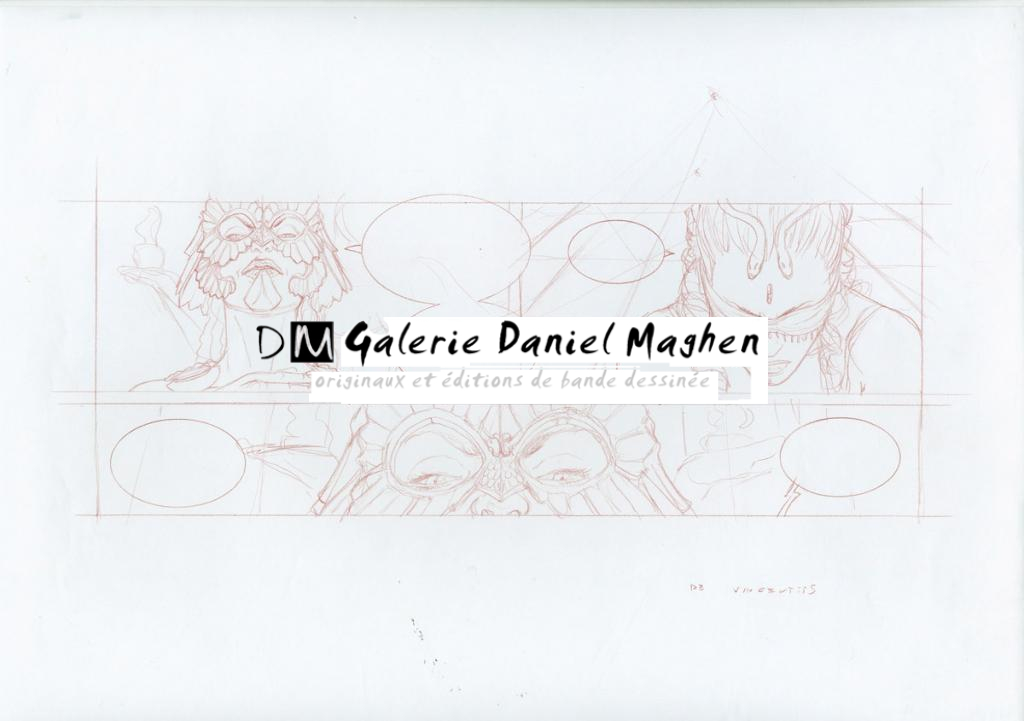 étude de case - Adriano De Vincentiis - Crayon de couleur sur papier - 2415