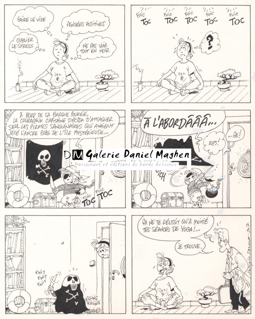 planche originale - gag 307 - Sergio Salma - Encre de Chine - 2478