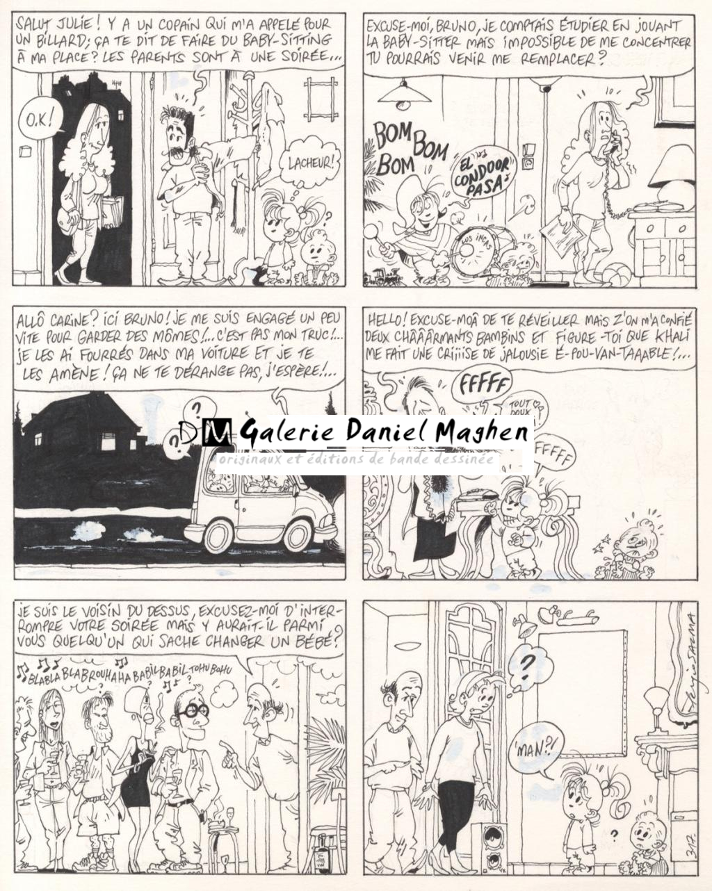 planche originale - gag 317 - Sergio Salma - Encre de Chine - 2479