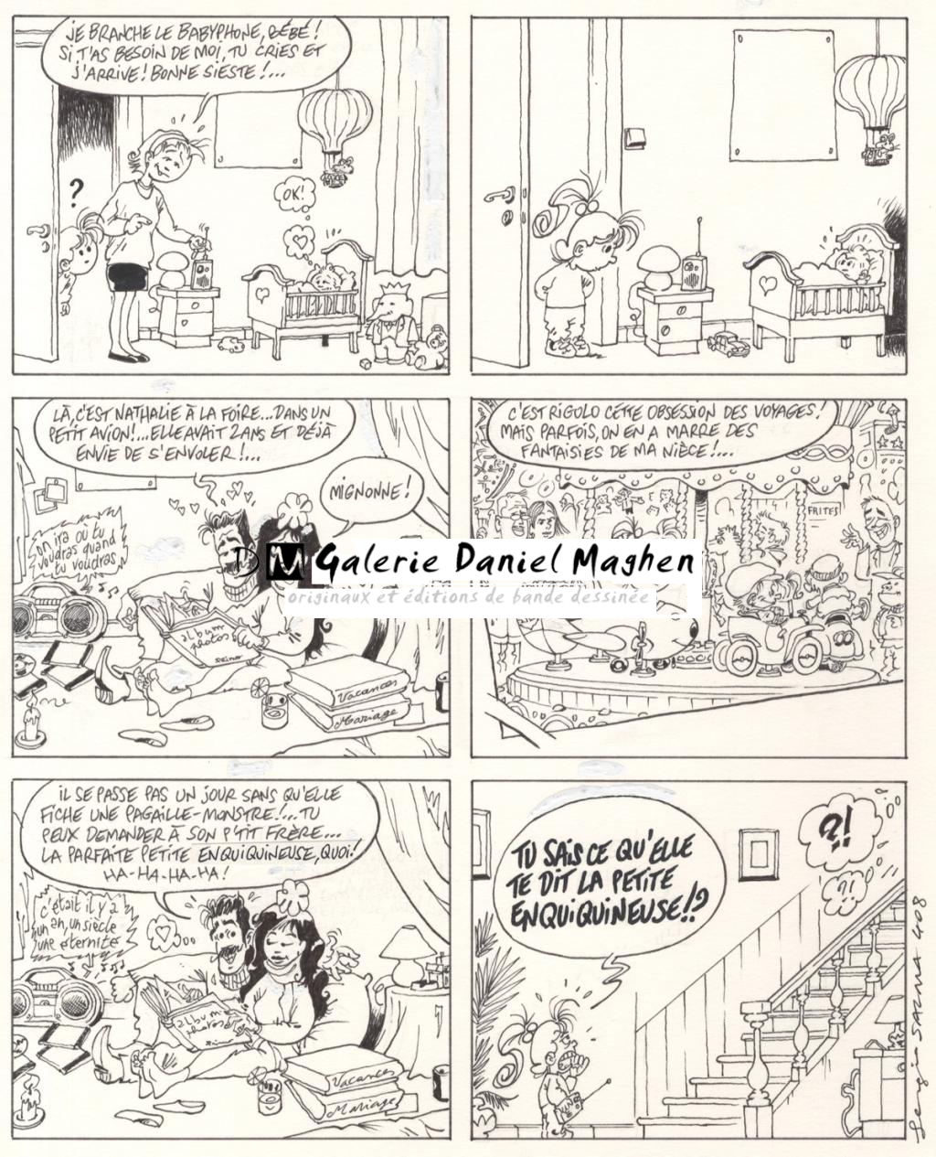 planche originale - gag 408 - Sergio Salma - Encre de Chine - 2481