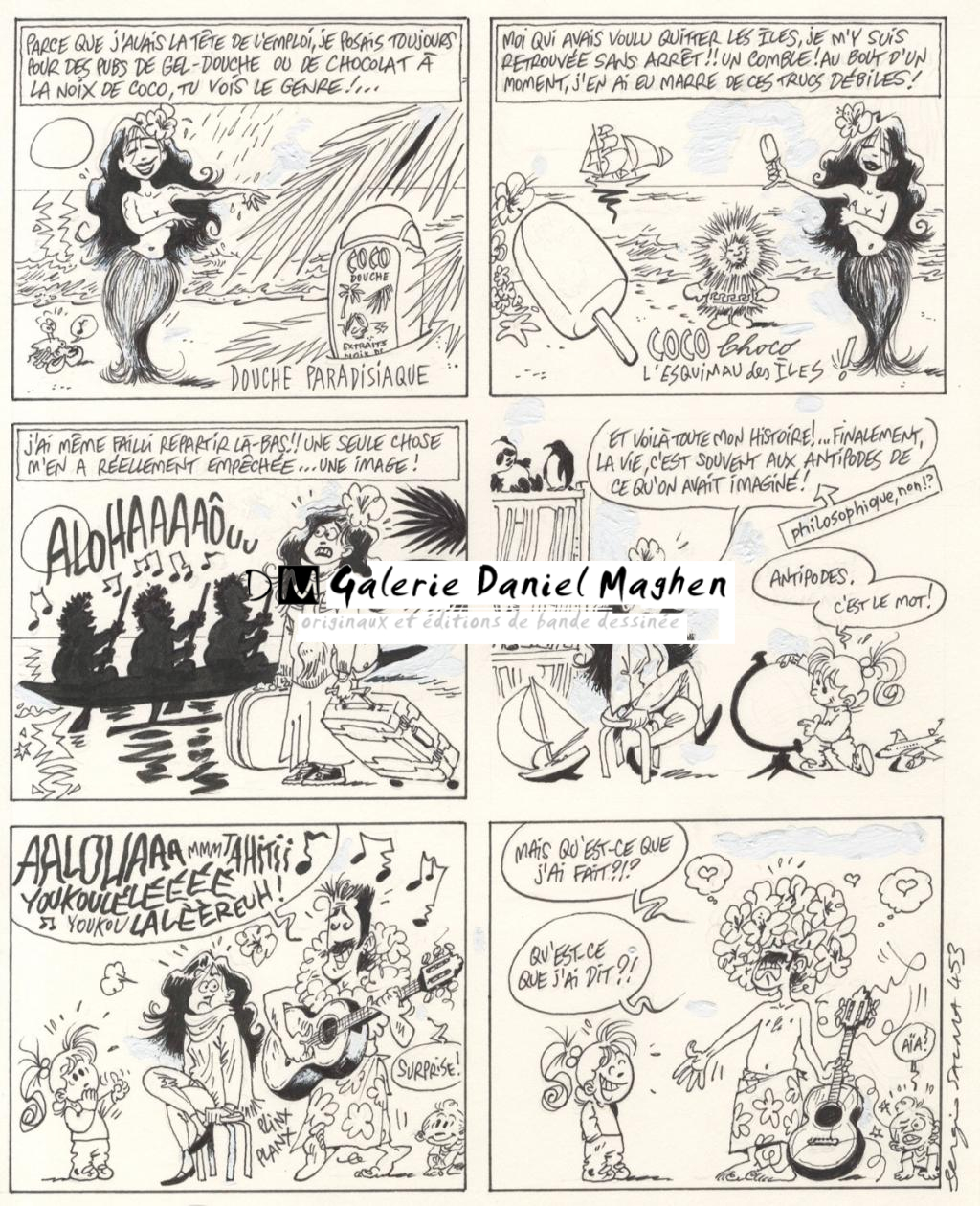 planche originale - gag 453 - Sergio Salma - Encre de Chine - 2483