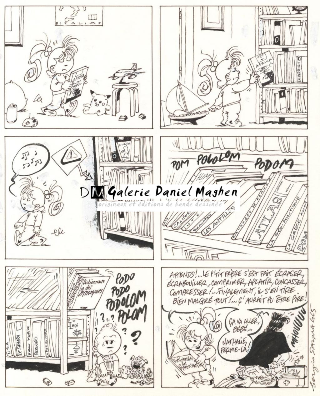 planche originale - gag 465 - Sergio Salma - Encre de Chine - 2484
