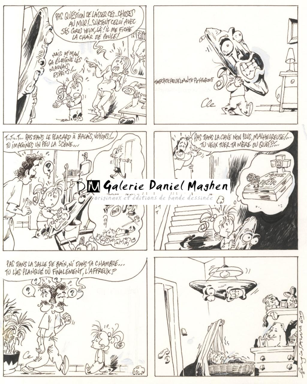 planche originale - gag 619 - Sergio Salma - Encre de Chine - 2487