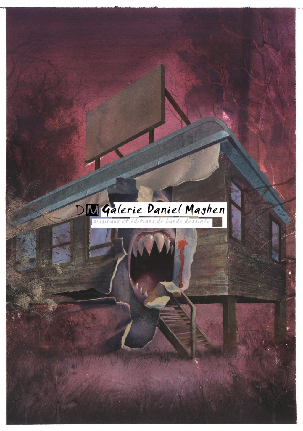 Couverture - Attila Futaki - Encre de Chine et encre de couleur sur papier - 2562