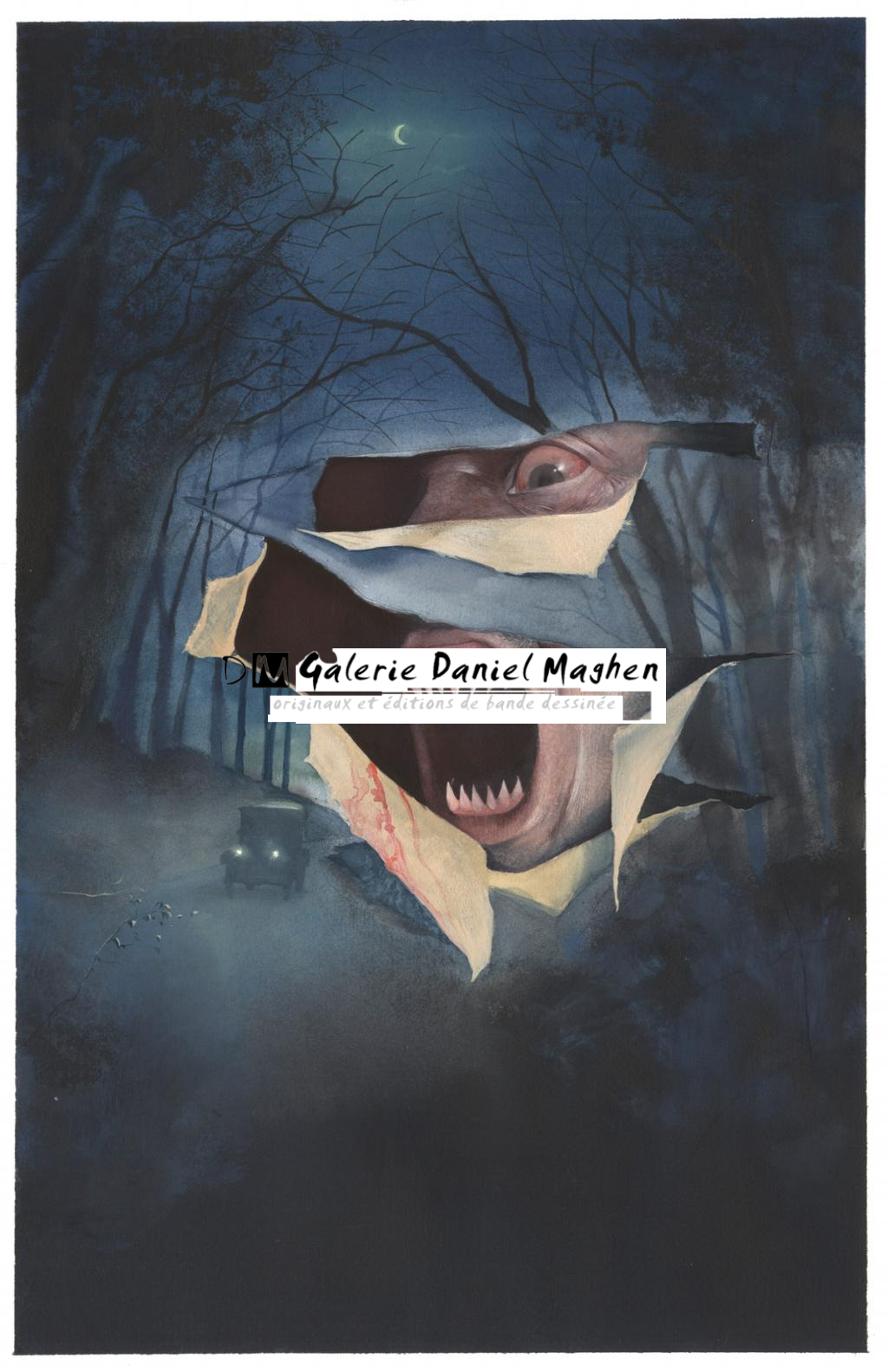 Couverture - Attila Futaki - Encre de Chine et encre de couleur sur papier - 2564