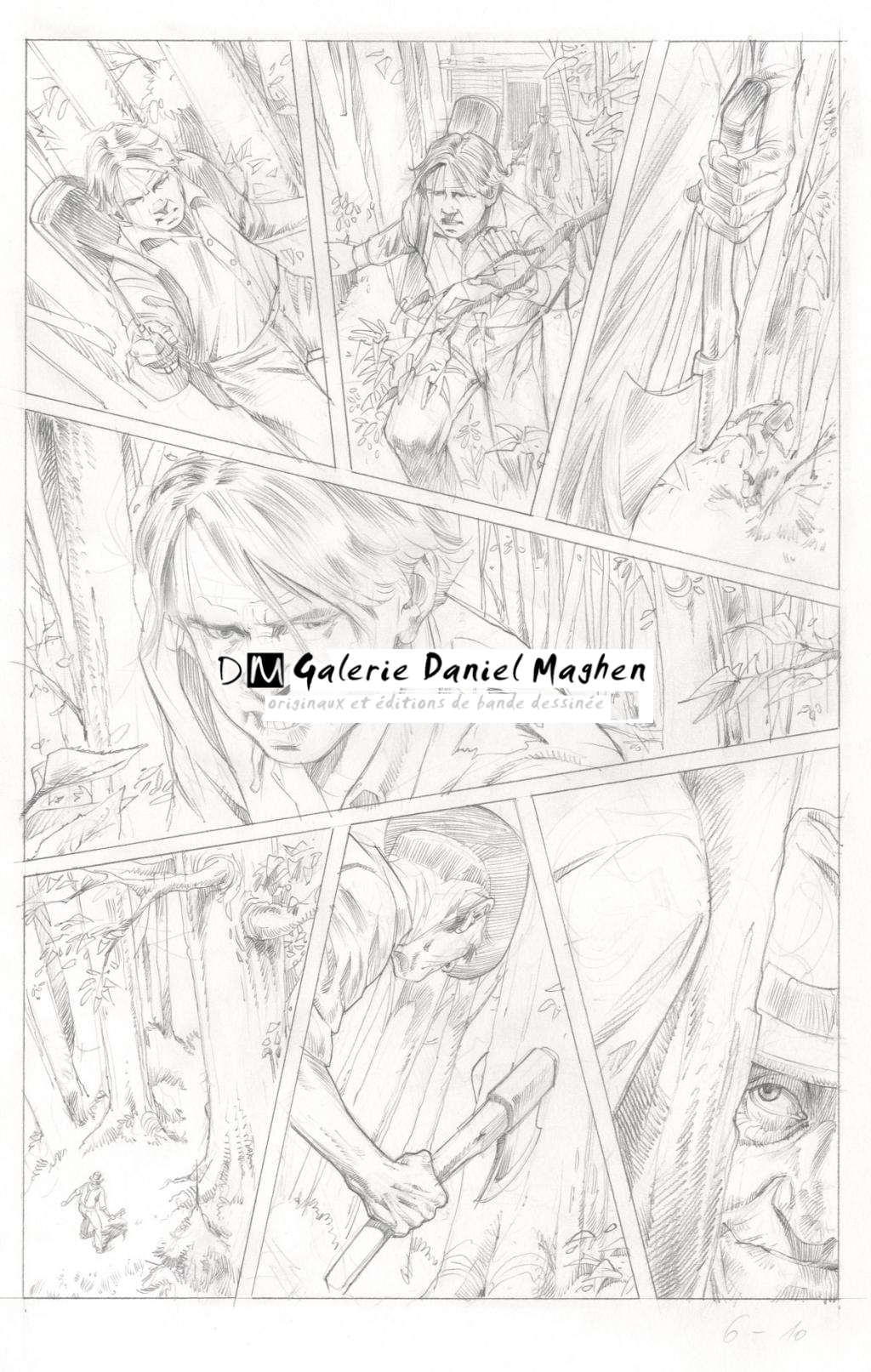 Crayonné original de planche - Attila Futaki - Mine de plomb sur papier - 2568