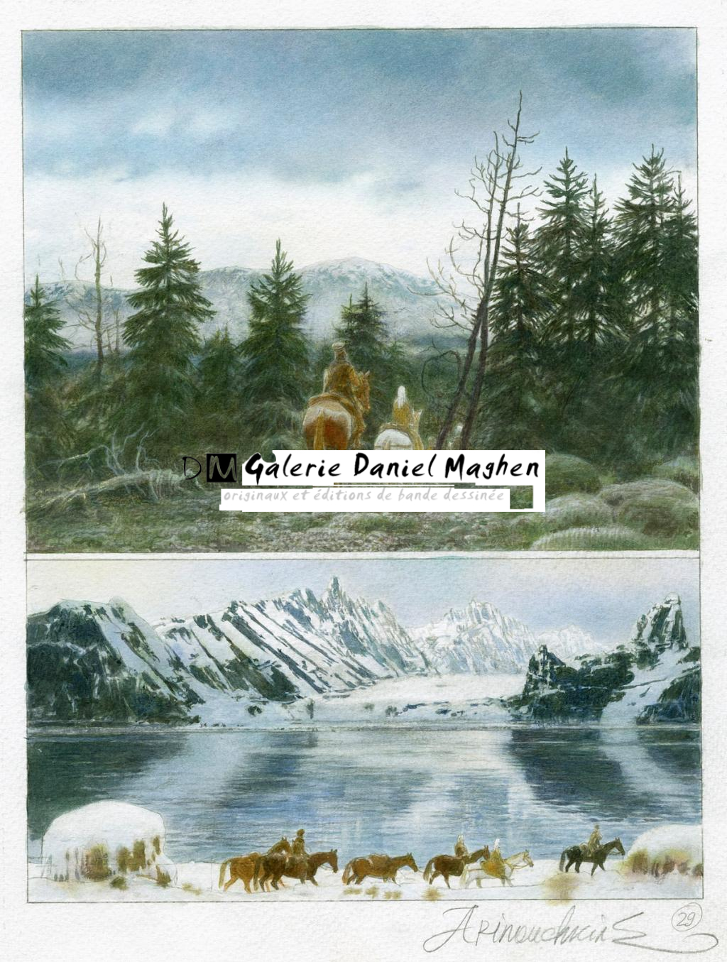 planche originale - Andréï Arinouchkine - Aquarelle et mine de plomb sur papier - 2460