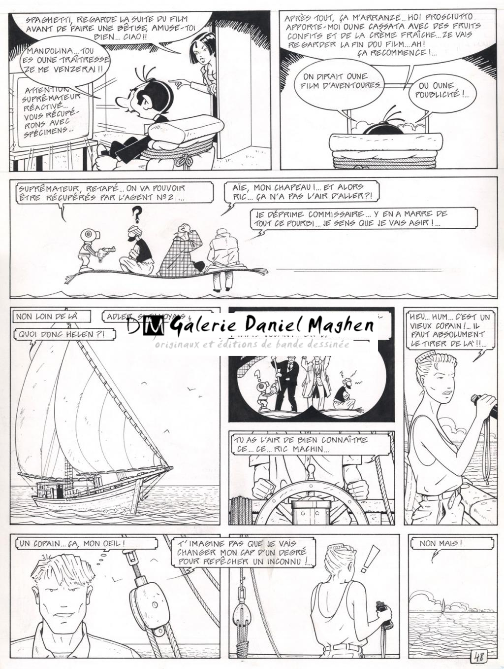 Planche originale - collectif hommage à Attanasio - René Sterne - Encre de Chine - 2526