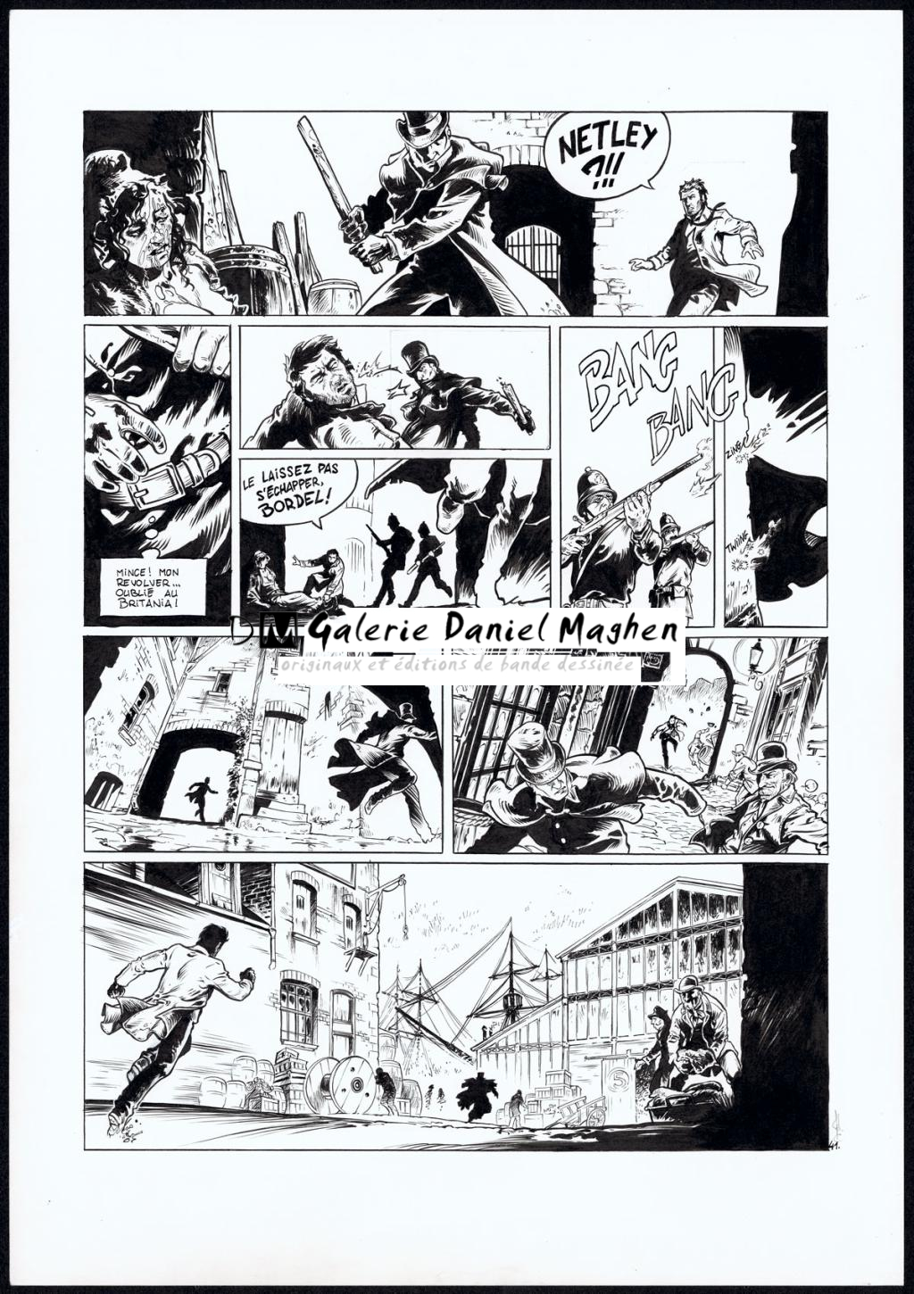 Planche originale - Jean Charles Poupard - Encre de Chine - 2491