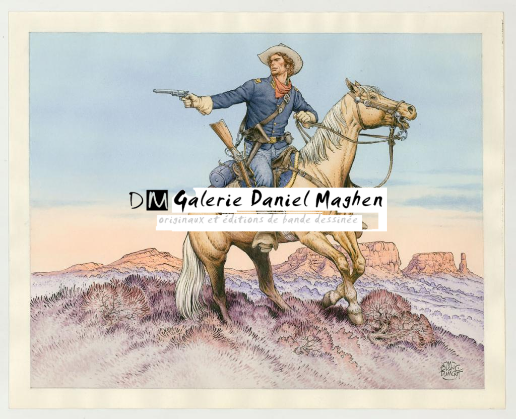 Illustration originale - Michel Blanc-Dumont - Encre de Chine et encre de couleur sur papier - 3210