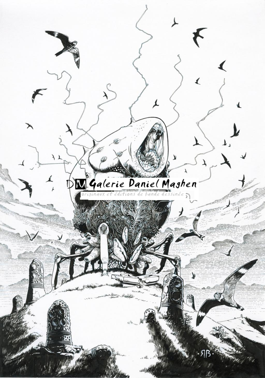 Romain Baudy
"l'abomination de Dunwich" de H.P. Lovecraft - The Book Show - Encre de Chine sur papier - 2512