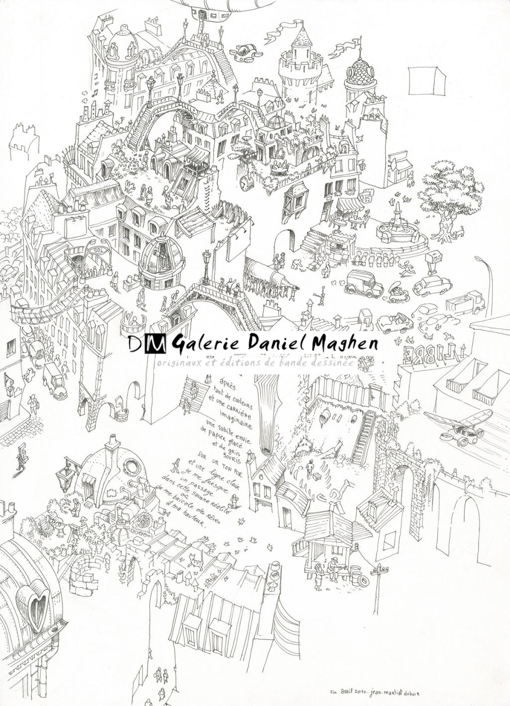 illustration originale 
"le passage - Jean-Martial Dubois - Encre de Chine - 2532