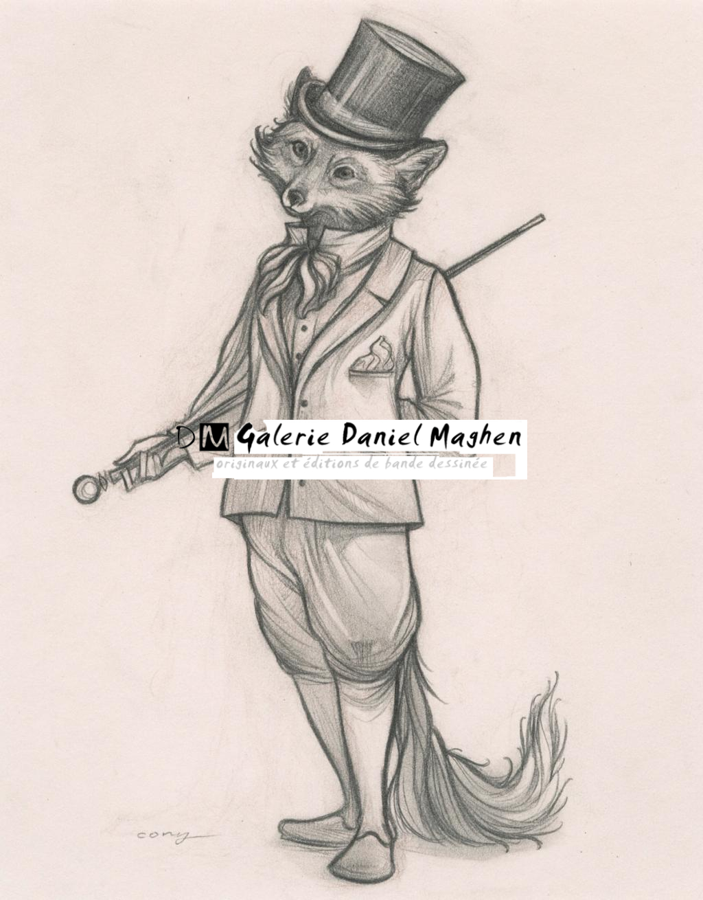 Renard - Cory Godbey - Mine de plomb sur papier - 2590