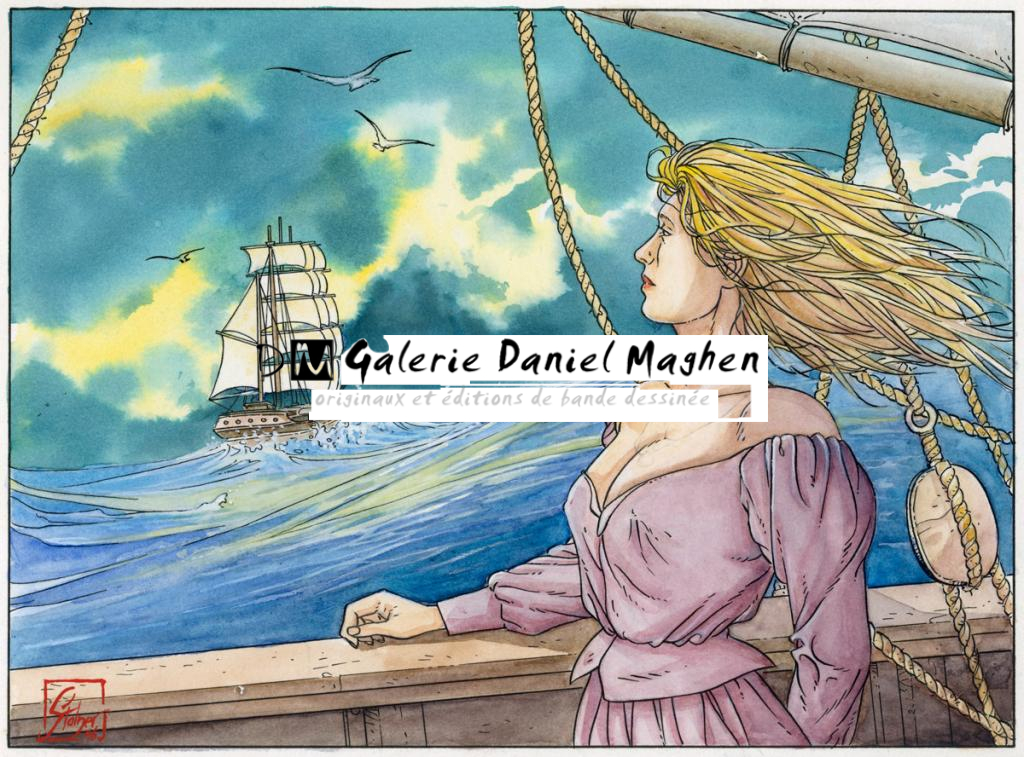 illustration originale - Eric Stalner - Aquarelle et encre de Chine sur papier - 2525