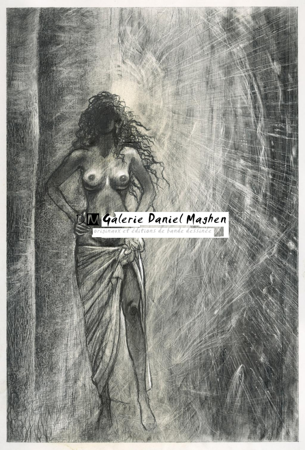 illustration originale - "Iliade canto III - Milo Manara - Mine de plomb sur papier - 2880