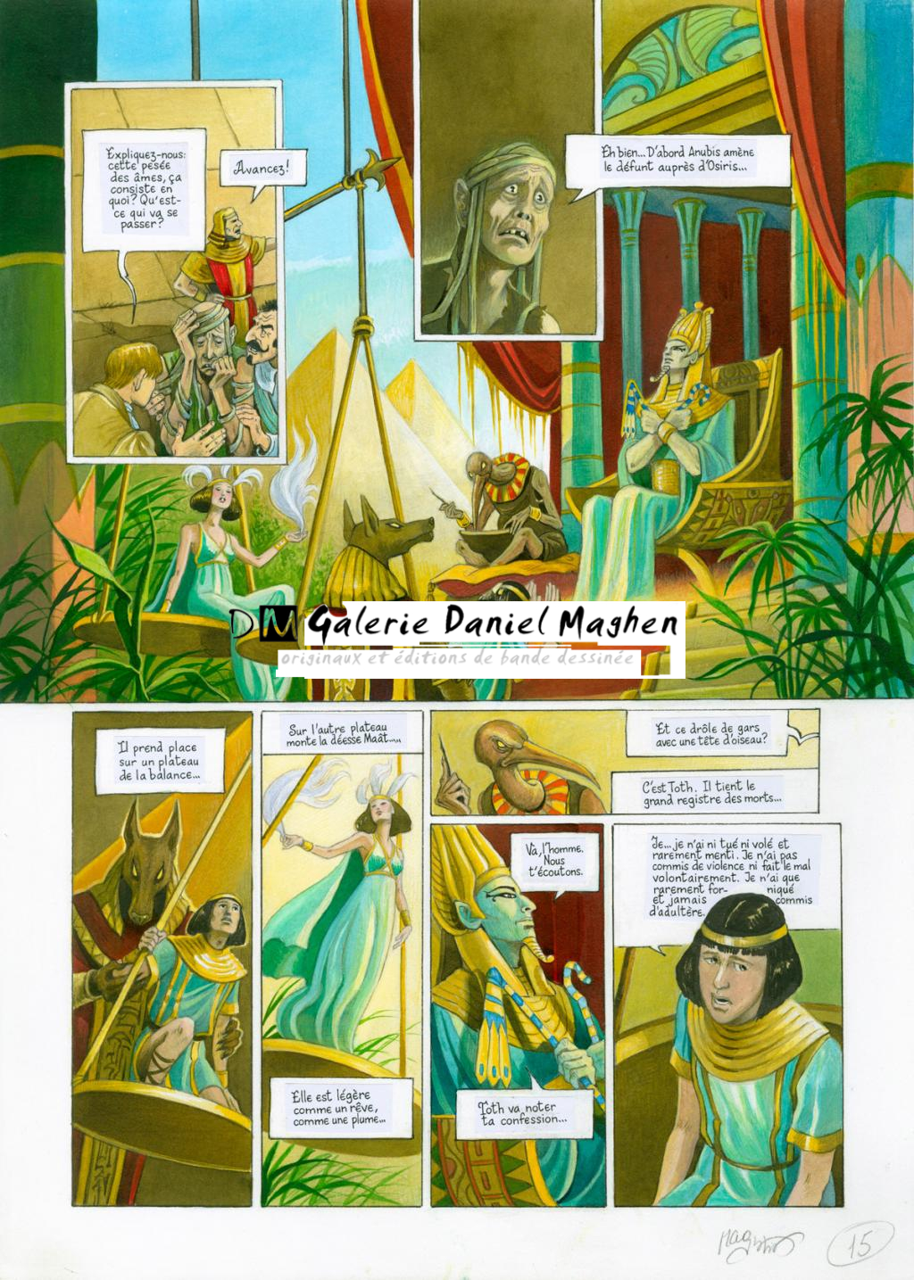 Planche originale - Florence Magnin - Encre de Chine et encre de couleur sur papier - 2644