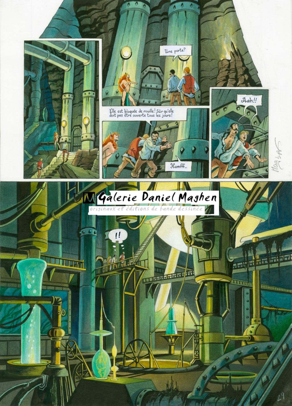 Planche originale - Florence Magnin - Encre de Chine et encre de couleur sur papier - 2647