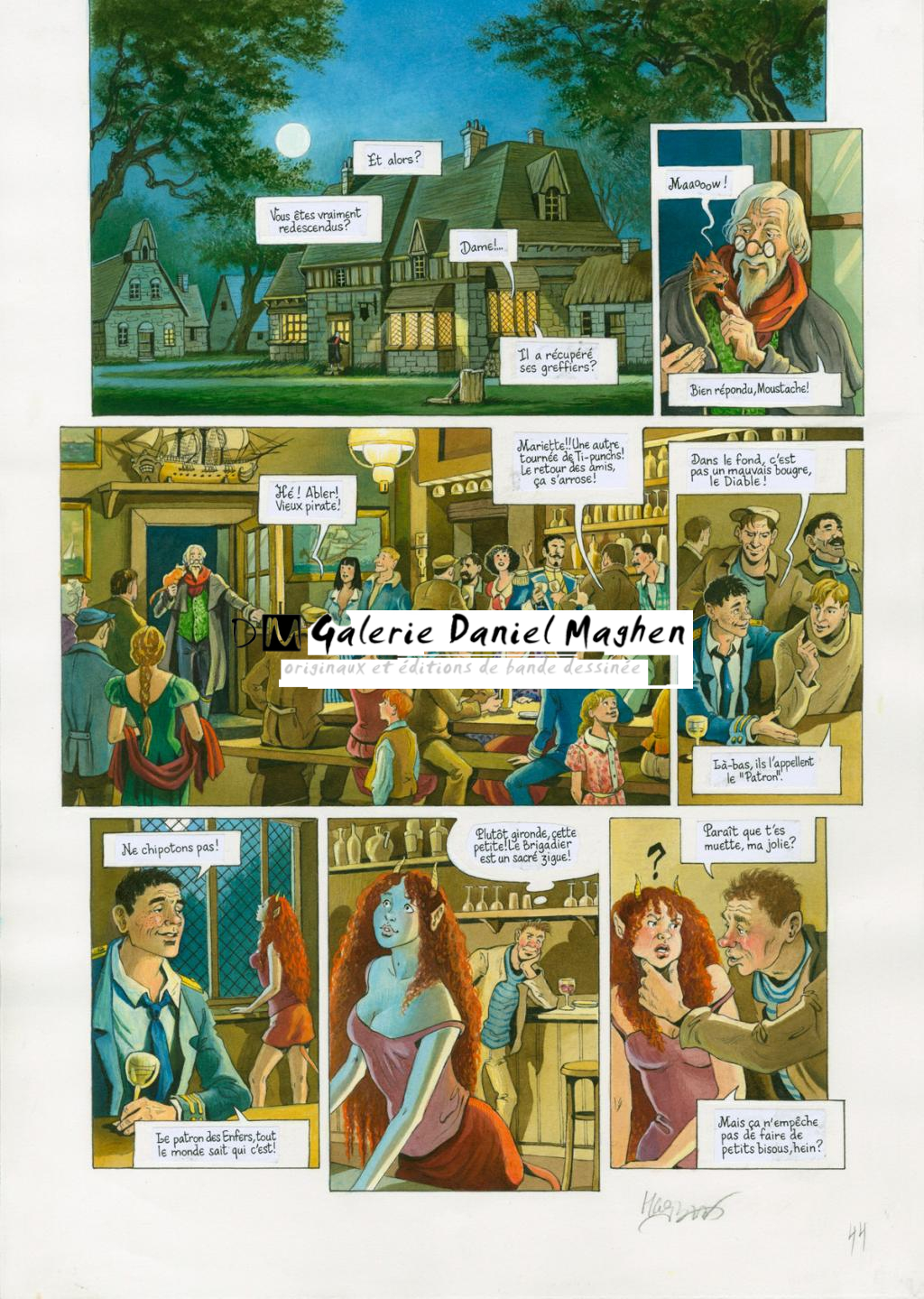 Planche originale - Florence Magnin - Encre de Chine et encre de couleur sur papier - 2650