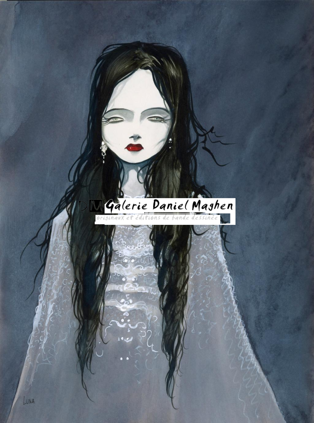 Illustration originale - Pascal Croci - Encre de Chine et encre de couleur sur papier - 2550