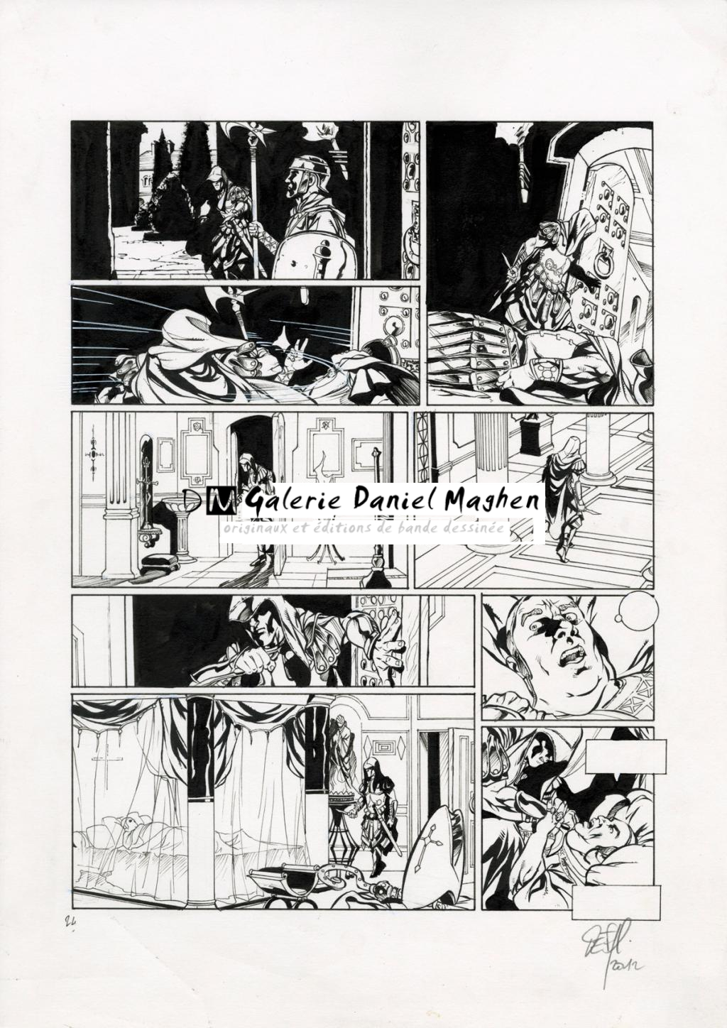 Planche originale - Djillali Defali - Encre de Chine sur papier - 2572