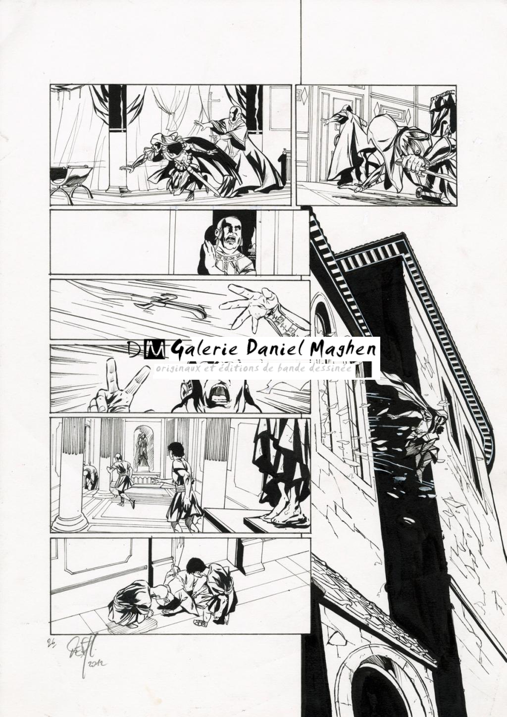 Planche originale - Djillali Defali - Encre de Chine sur papier - 2573