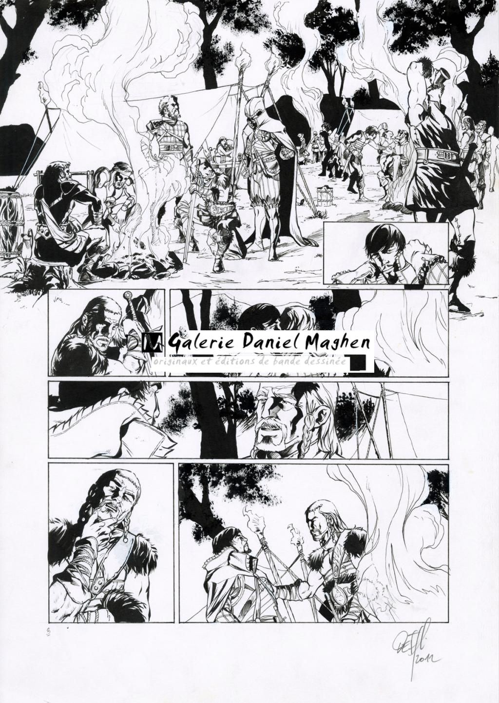 Planche originale - Djillali Defali - Encre de Chine sur papier - 2574