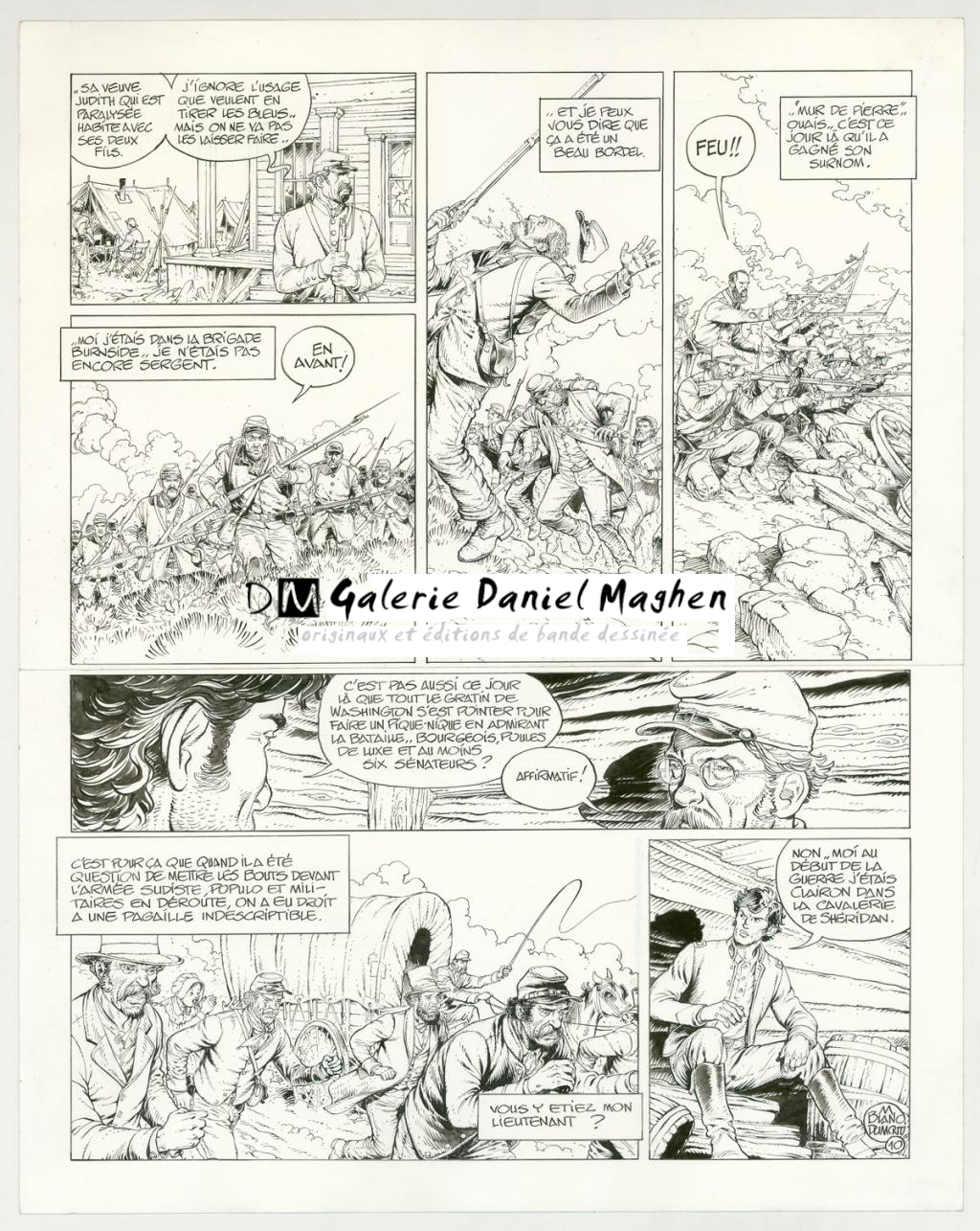 Planche originale(correcteur blanc sur l'avant dernière case) - Michel Blanc-Dumont - Encre de Chine sur papier - 3214