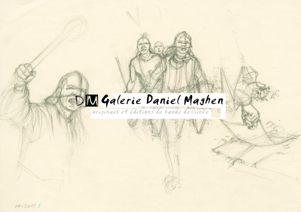 Crayonné original - Patrice Pellerin - Mine de plomb sur papier - 2662