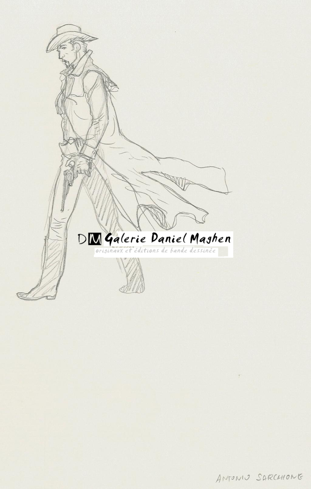 Crayonné original - Antonio Sarchione - Mine de plomb sur papier - 2619