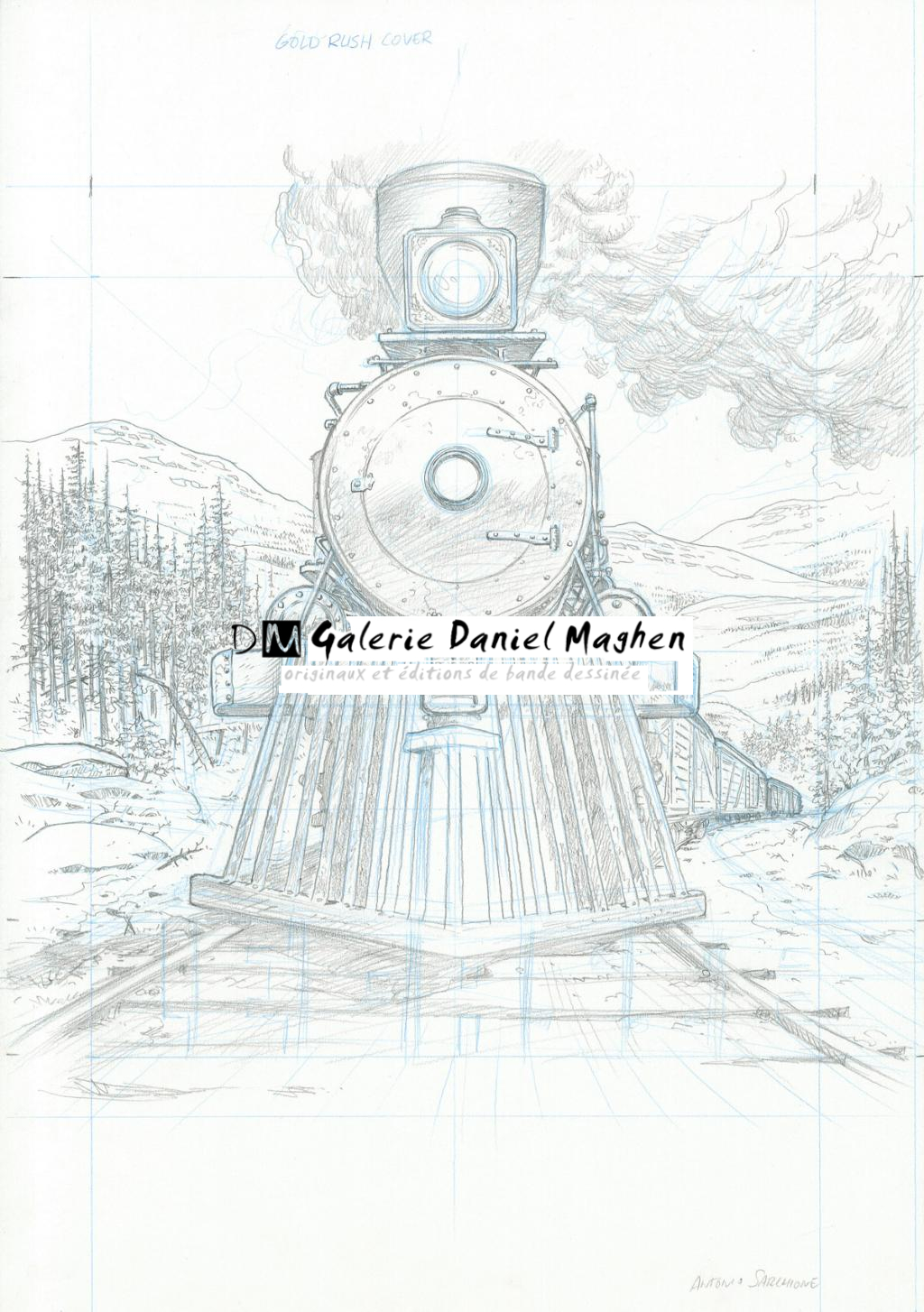 Crayonné original couverture - Antonio Sarchione - Mine de plomb et crayon de couleur - 2622