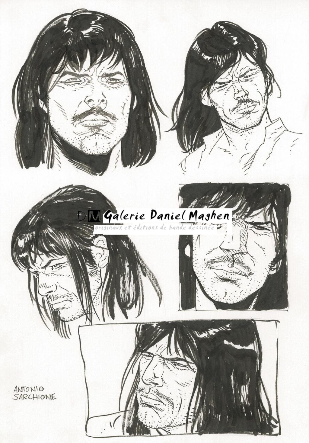 Crayonné original - Antonio Sarchione - Encre de Chine - 2631