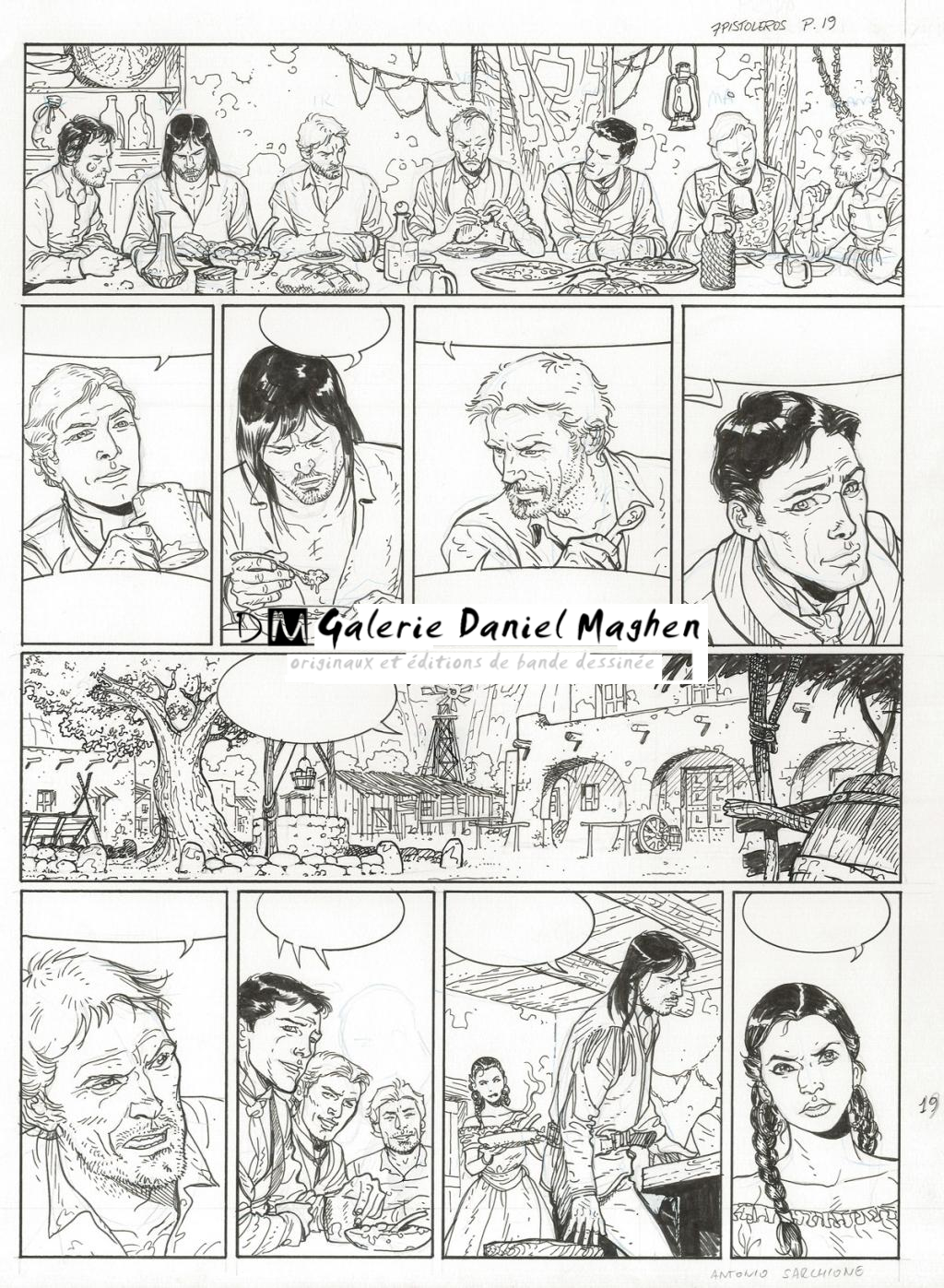 Planche originale - Antonio Sarchione - Encre de Chine - 2854