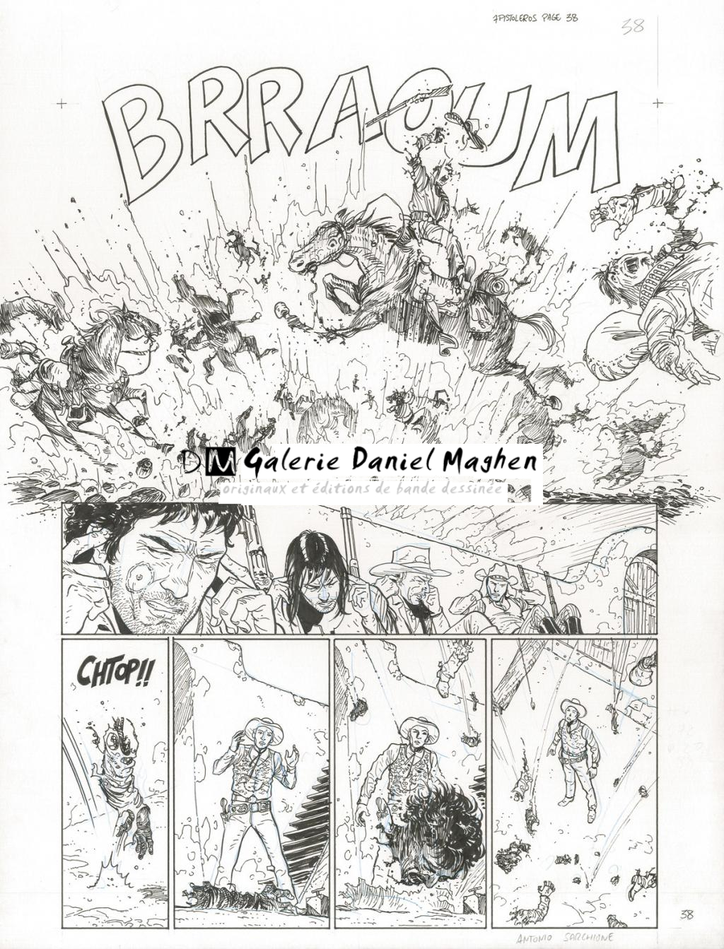 Planche originale - Antonio Sarchione - Encre de Chine - 2636