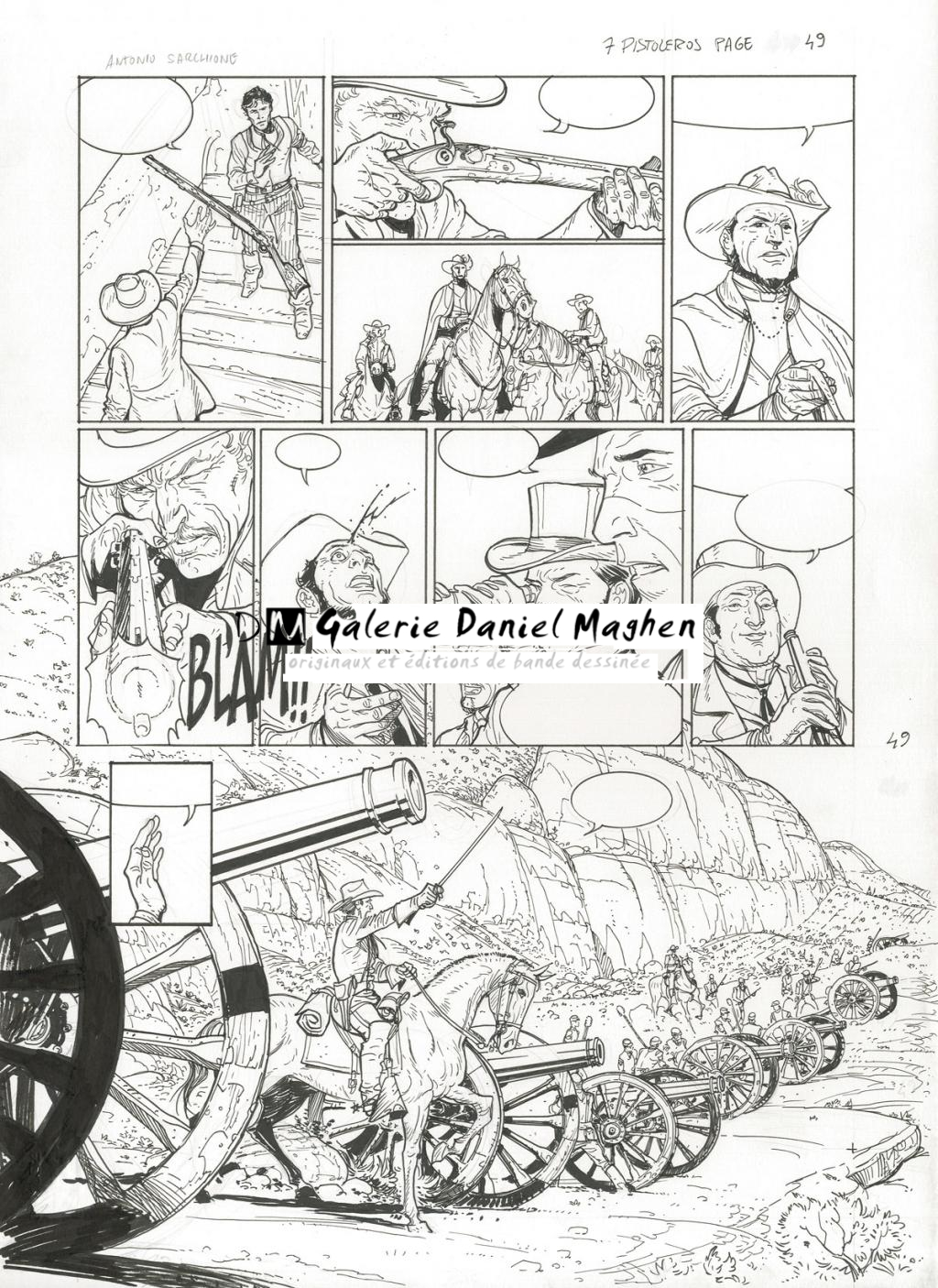 Planche originale - Antonio Sarchione - Encre de Chine - 2638