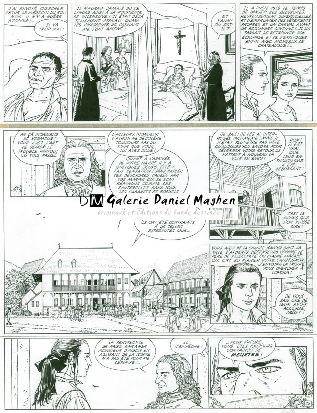 Planche originale (sous cadre) + bleu - Patrice Pellerin - Encre de Chine sur papier - 2656